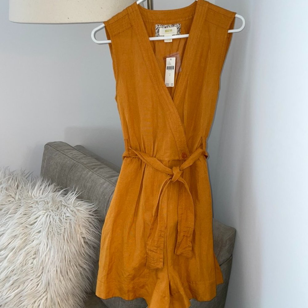 Anthropologie Luana Romper - Maeve by Anthropologie - Gold - NEW, TAGS ON